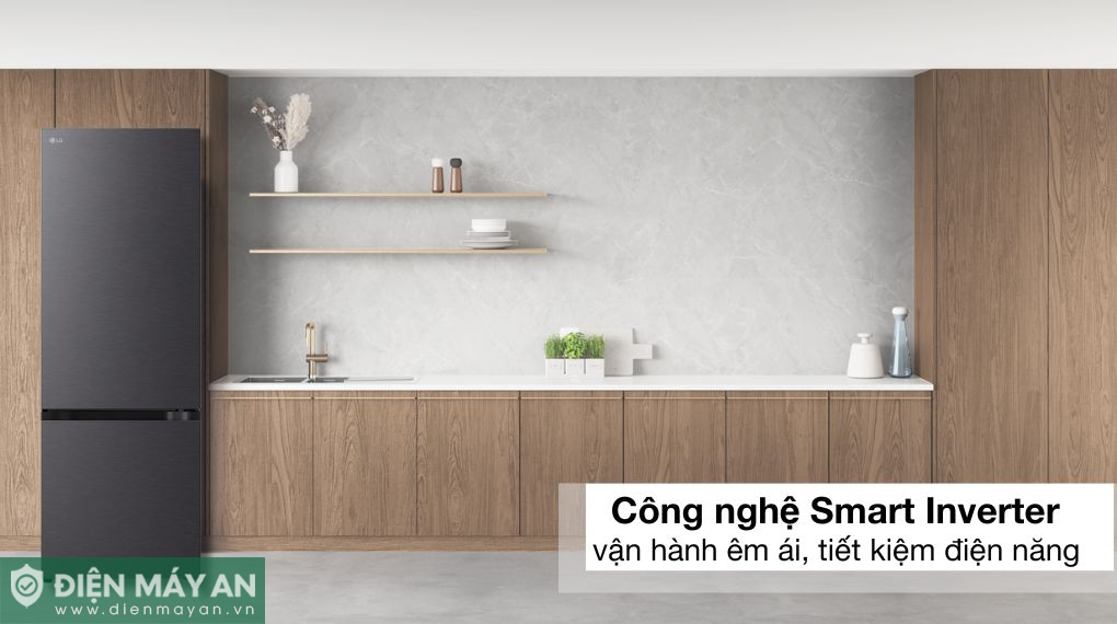 Tủ lạnh LG Inverter 335 lít LBB33BLM